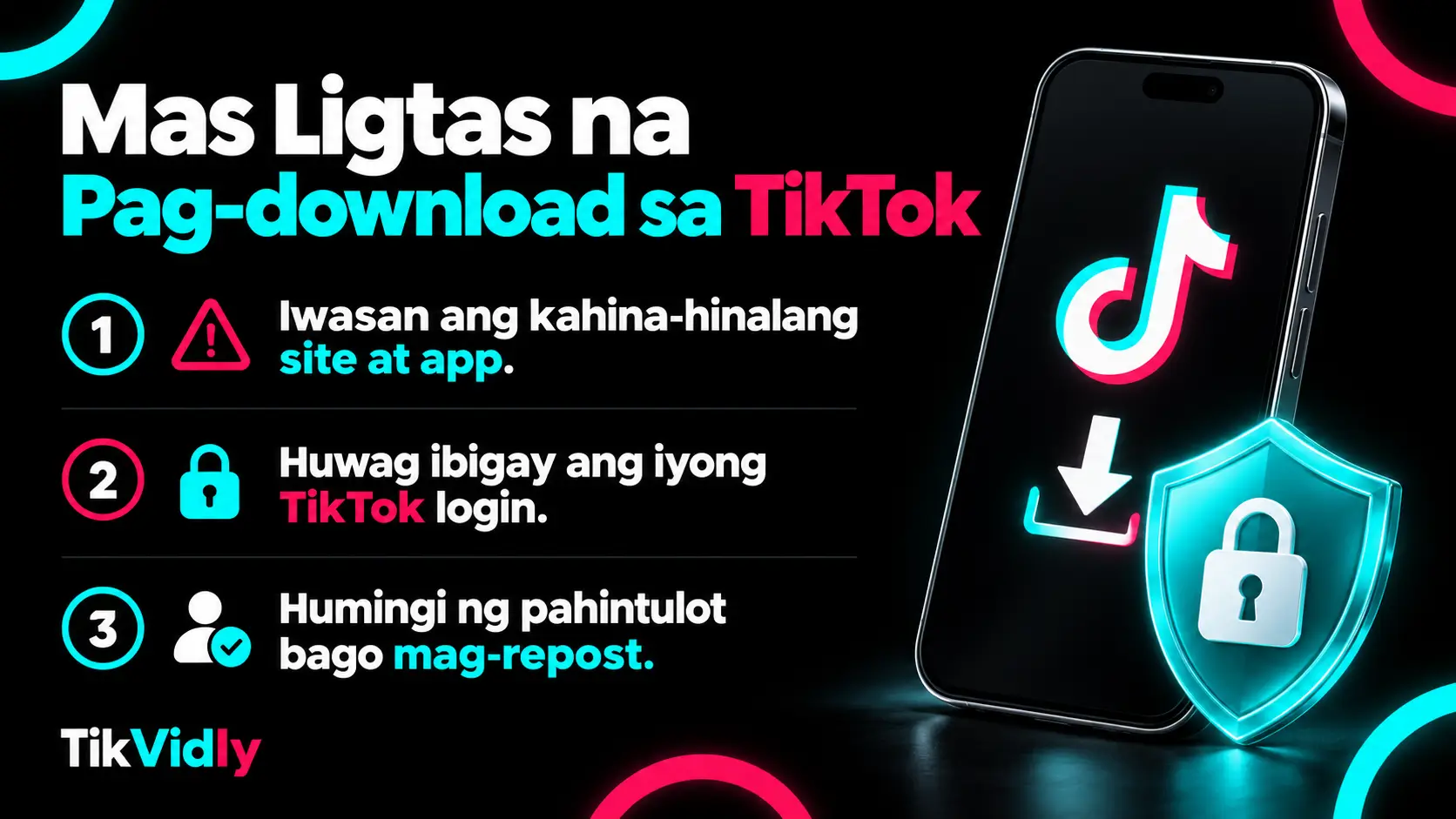 Proteksyon laban sa malware kapag gumagamit ng browser-based na TikTok downloader