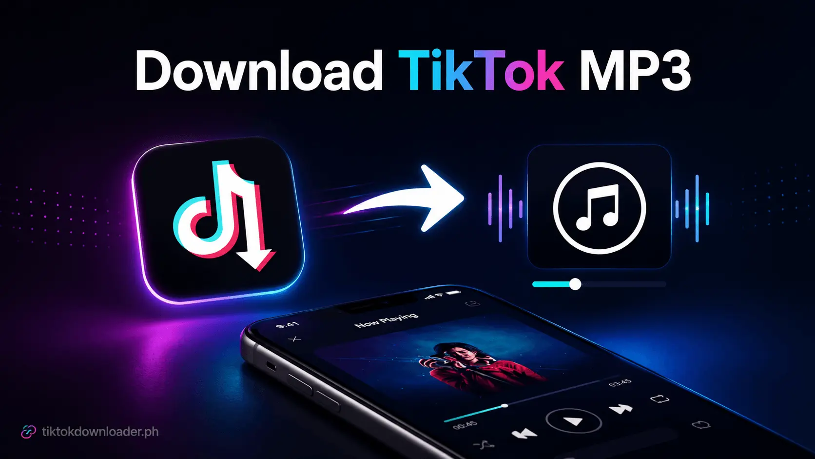 TikTok MP3 audio downloader preview