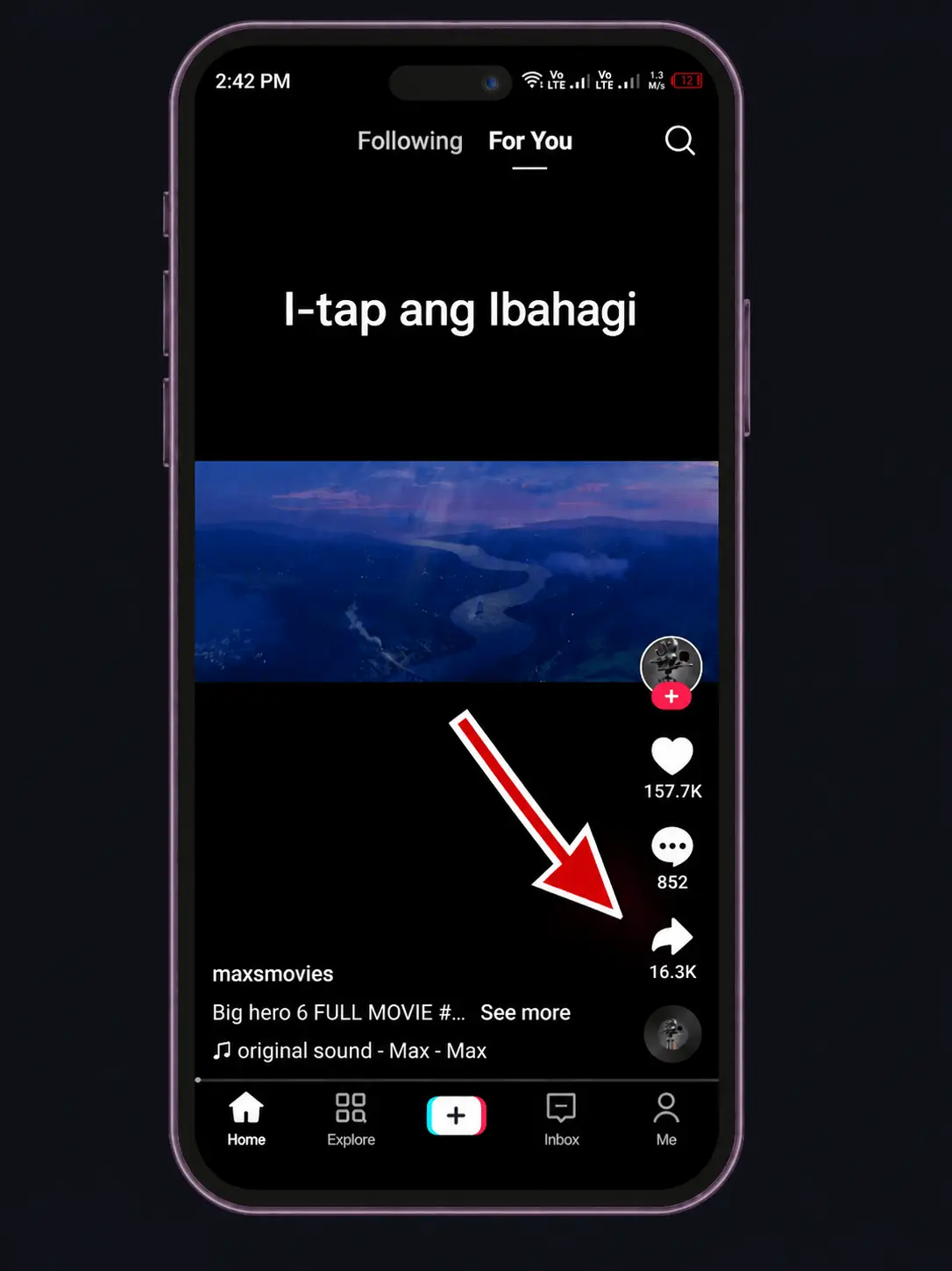 I-tap ang Ibahagi